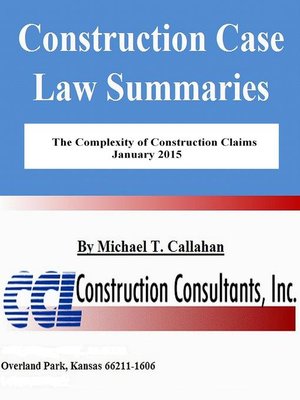 cover image of The Complexity of Construction Claims